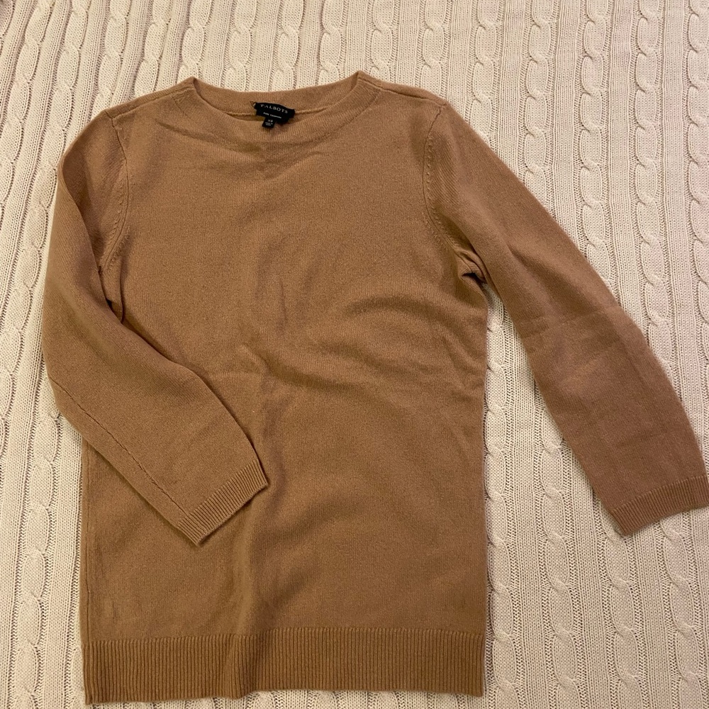 Talbots Cashmere Camel Colored Sweater